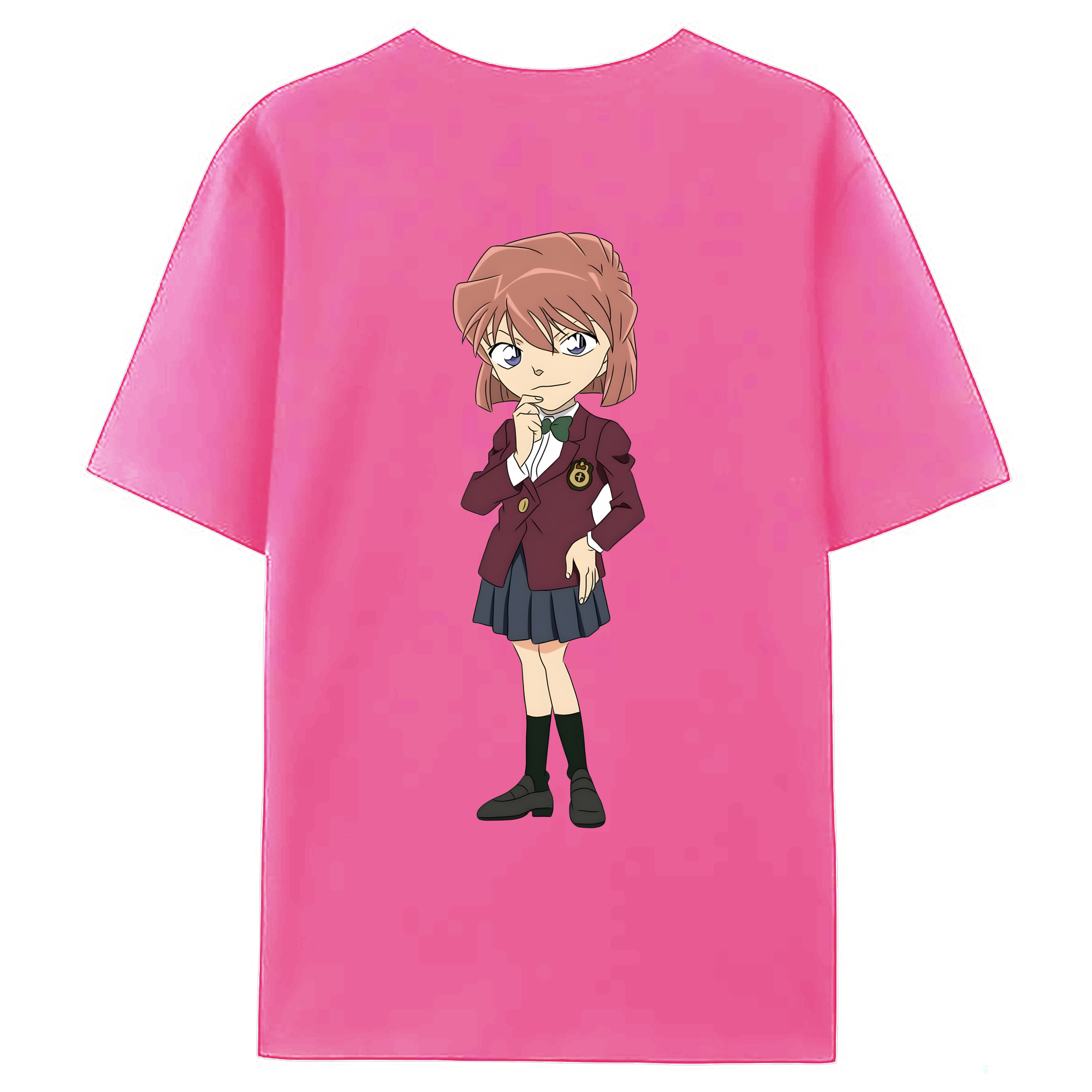 （画像用） 名探偵コナン 灰原 哀 はいばら あい Detective Conan Anita Hailey、Vi Graythorn Haibara Ai レディース半袖Tシャツ(バックプリント)